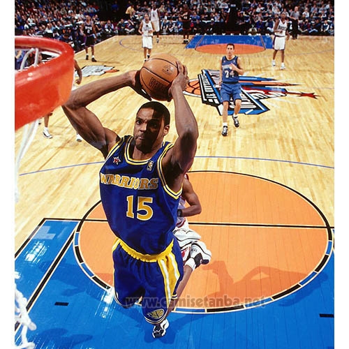 Camiseta Golden State Warriors Latrell Sprewell #15 Retro Azul